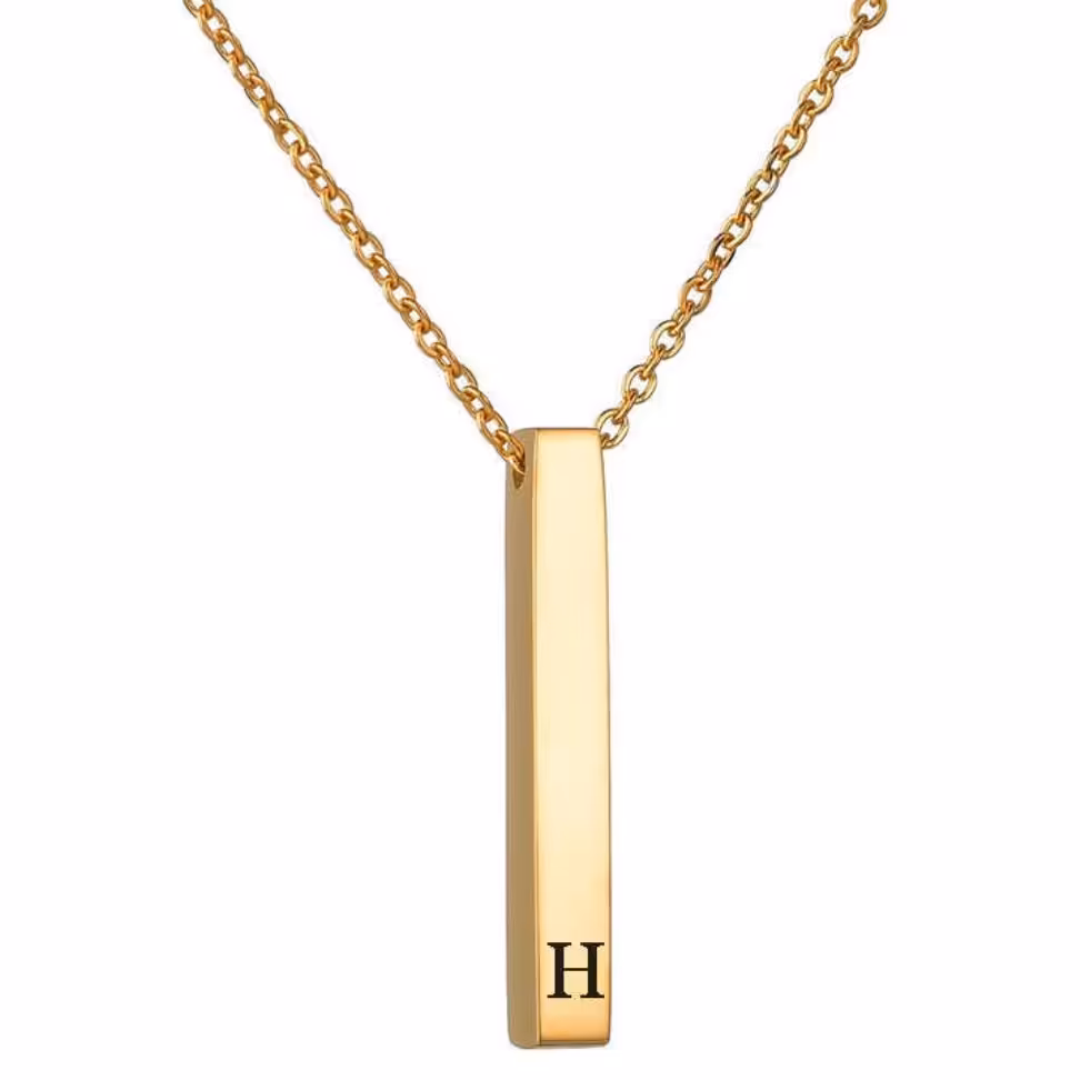 گردنبند مکعب عشق زنانه، مردانه حرفH
