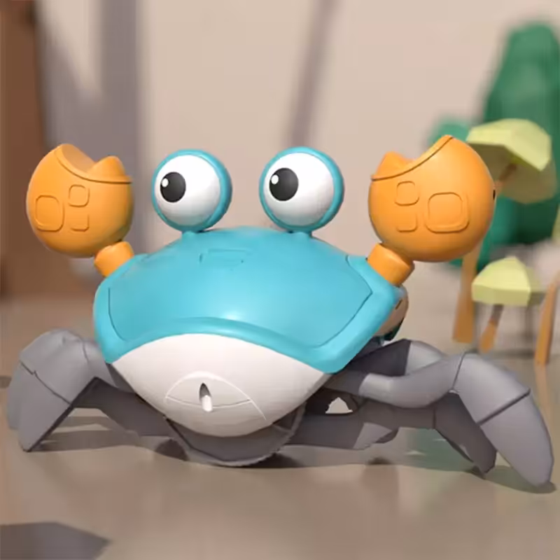 اسباب بازی خرچنگ سنسوری رنگ آبی کد QC3Y