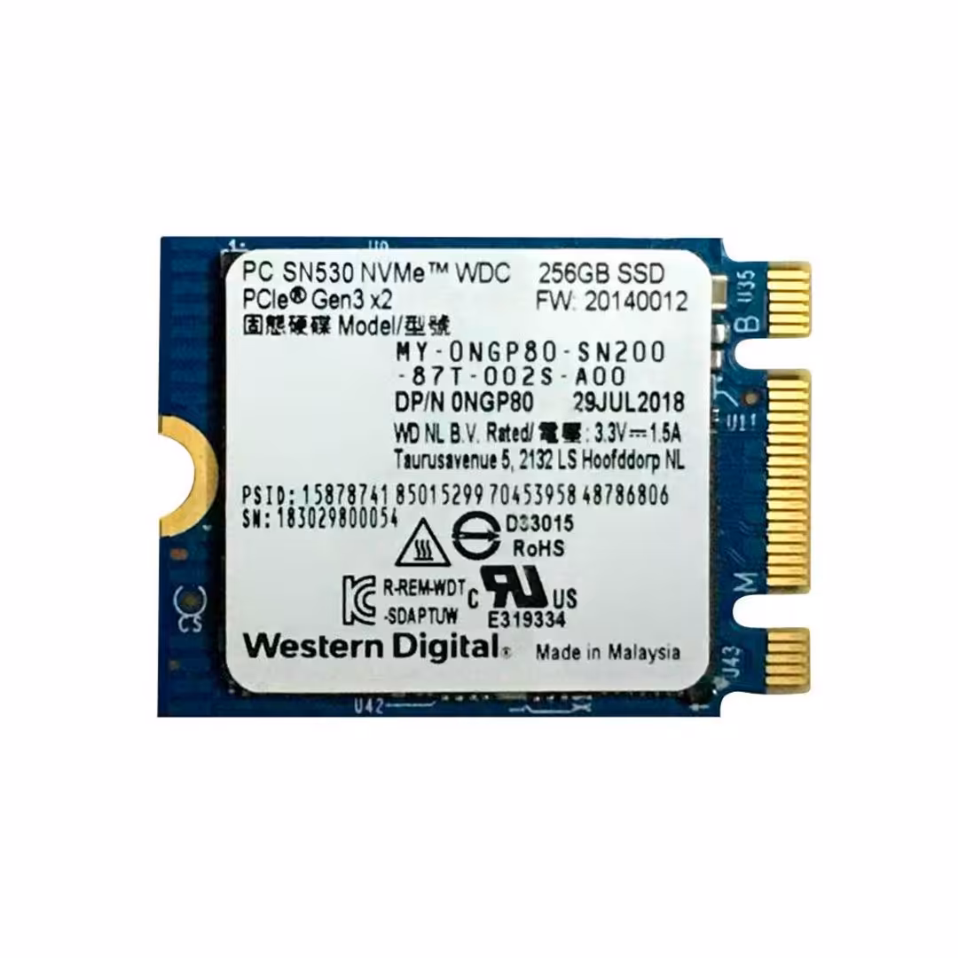 مشخصات، قیمت و خرید حافظه SSD وسترن دیجیتال SN530 NVMe ظرفیت 256 گیگابایت | آبتین مال