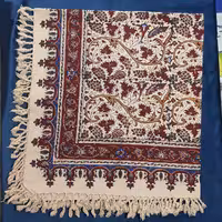 سفره قلمکارمربع اعلا باغ انگور 1متری