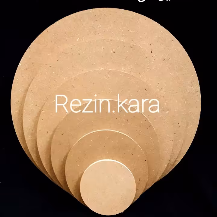 بیس  ام دی اف خام 8 میل دایره  سایز 50 وسایز 60 ودوعدد سایز ده