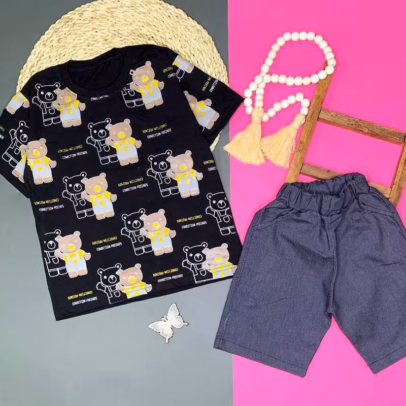 تیشرت وشلوارک  پسرانه خرسی