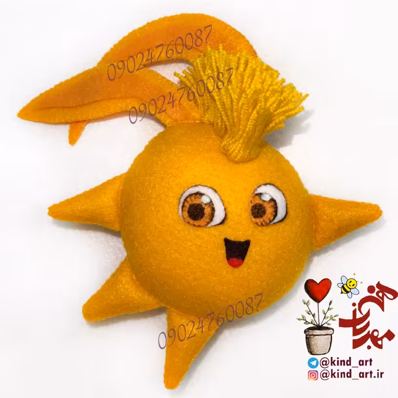 عروسک نمدی شخصیت کارتون سانی بانیز (سانی بانی نارنجی، مناسب برای جاسوییچی، مگنت، آویز کیف)