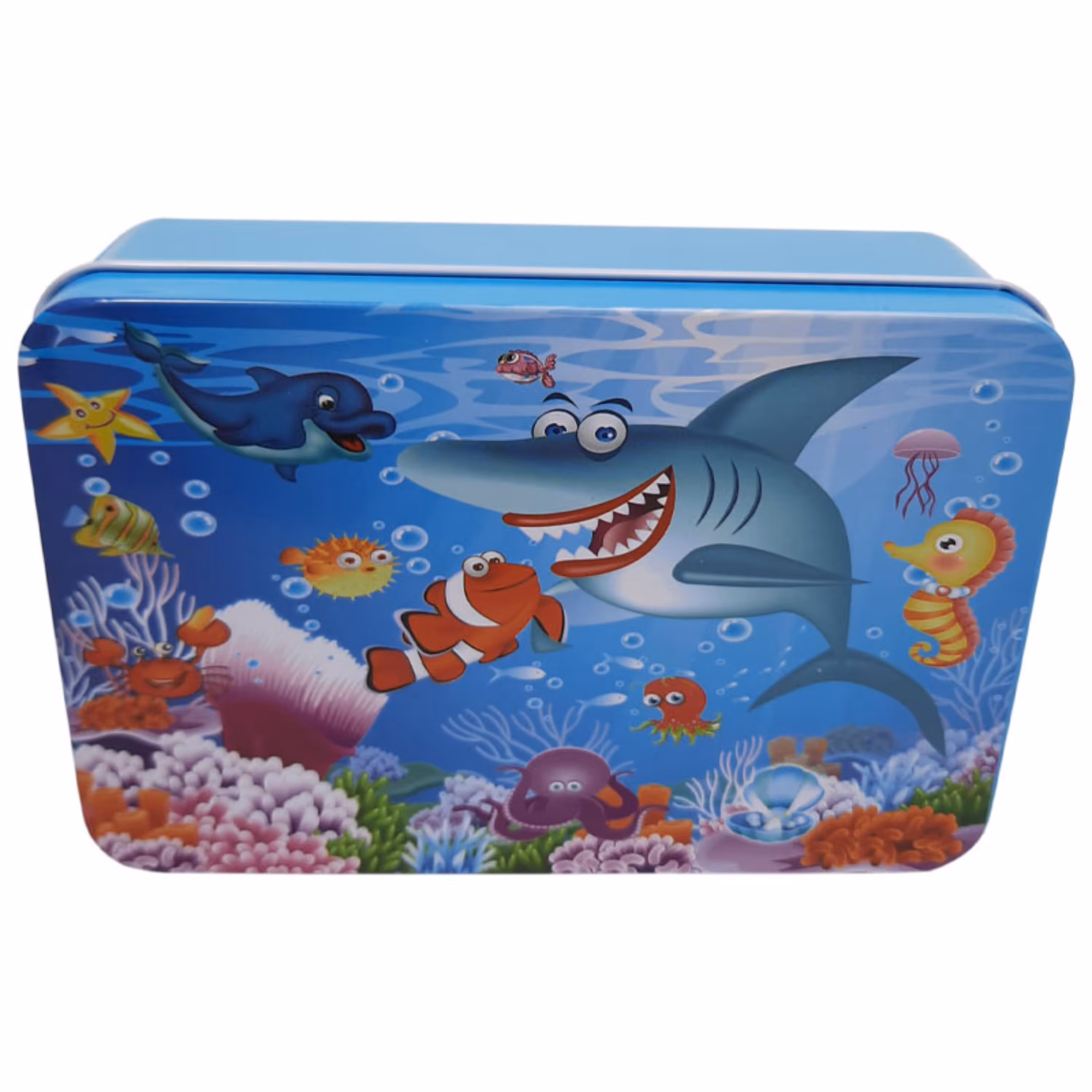 پازل چوبی جعبه فلزی 100 قطعه طرح دریایی