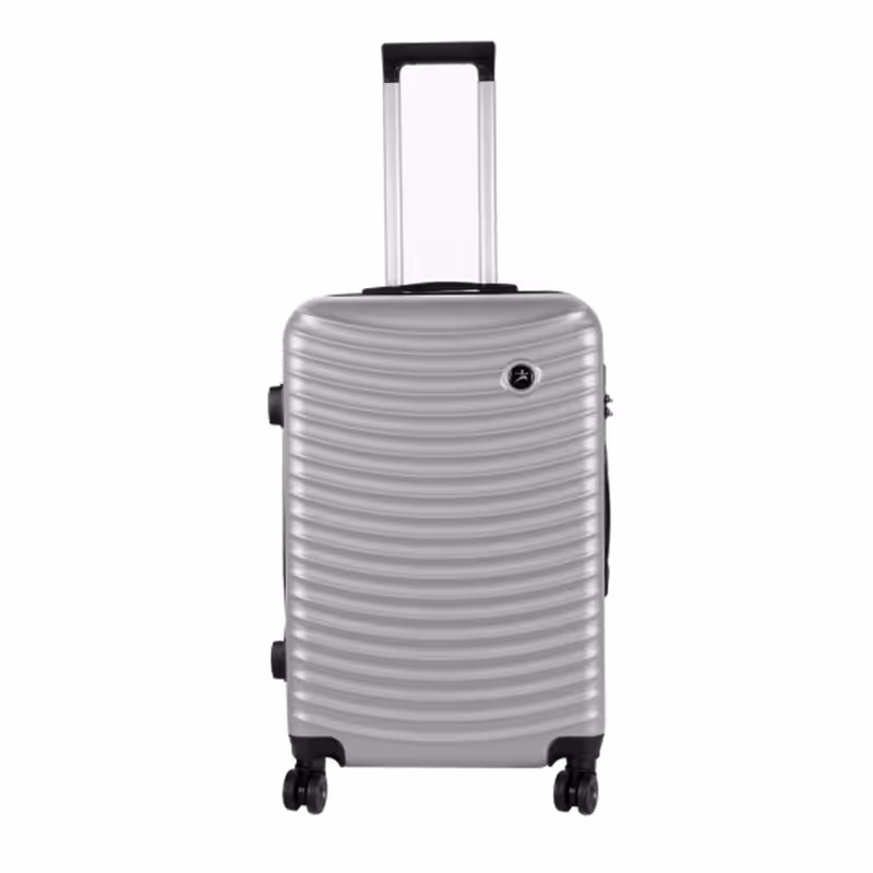 چمدان  چهار چرخ سایز کوچک با کد 2100Ni-20  نقره ای