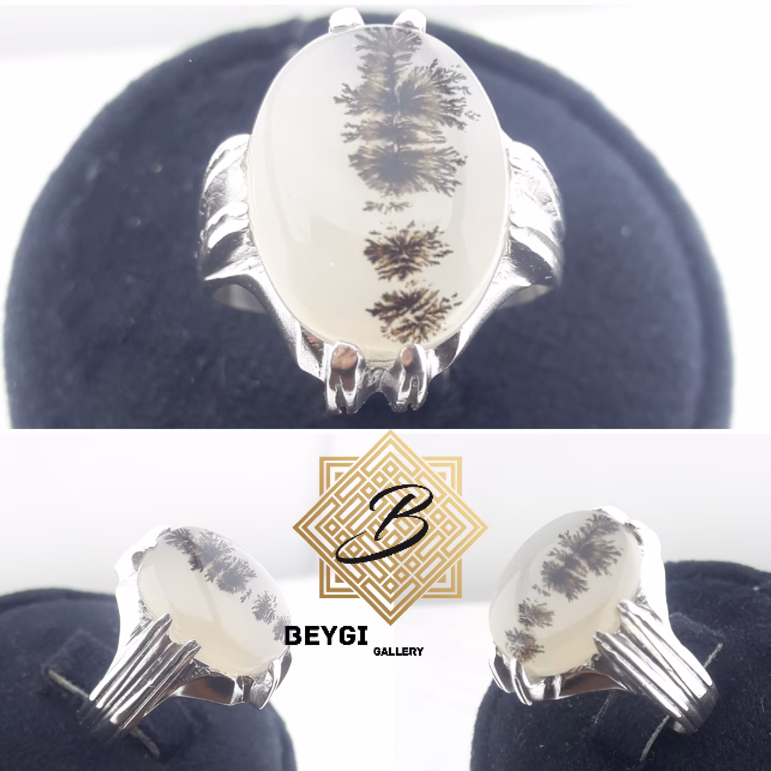 انگشتر نقره مردانه