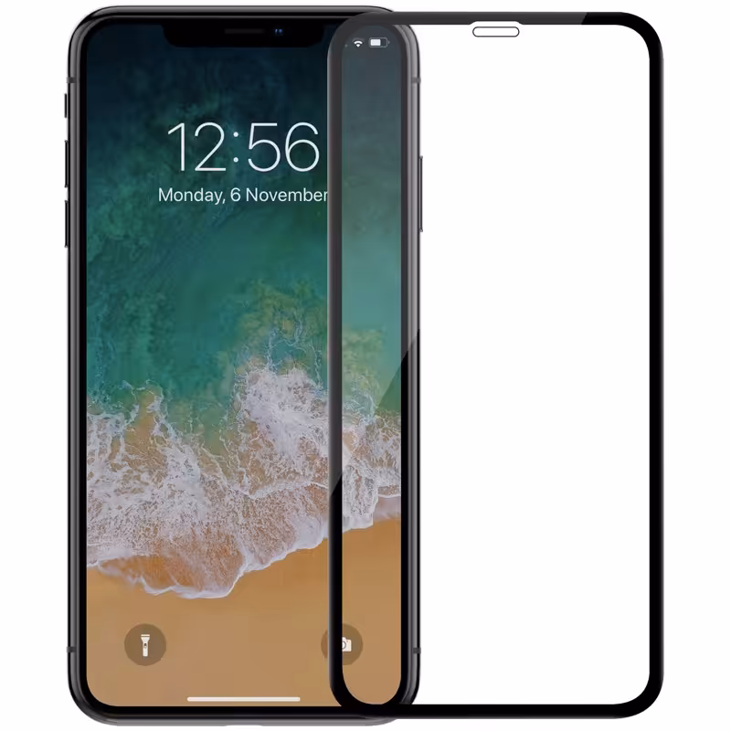 گلس نانو برای iphone XS MAX فول کاور و تمام چسب