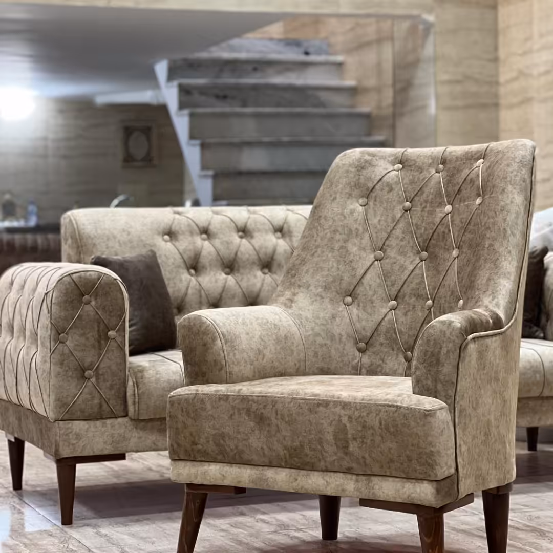 مبلمان ساده و ناب هفت نفره 