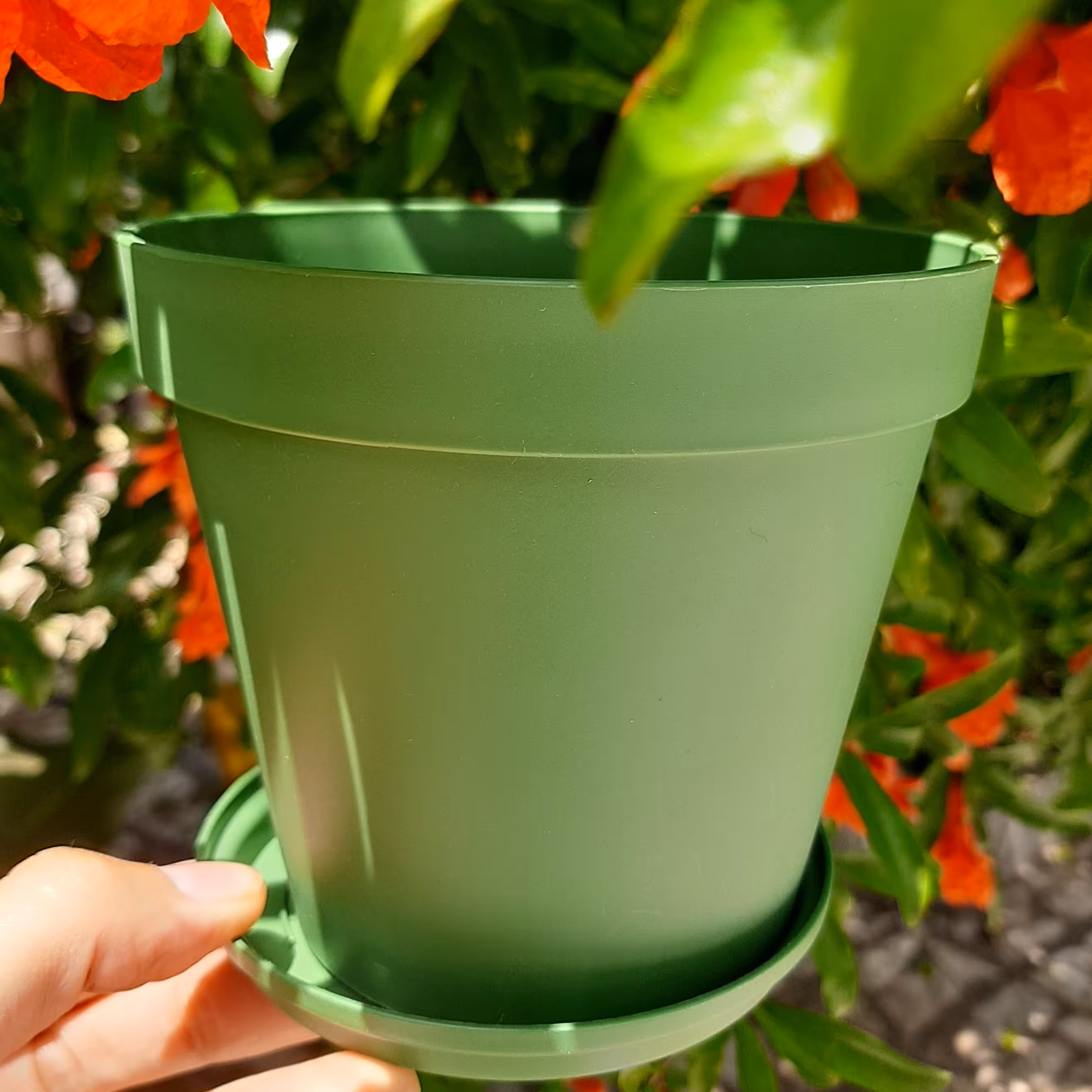 گلدان سایز 1200 شهرآذین همراه با زیر گلدونی و در رنگ بندی متنوع