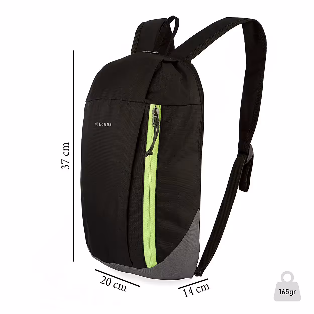 کوله پشتی 10 لیتری طرح ( کچوآ ) Quechua TFR ( مشکی - فسفری )