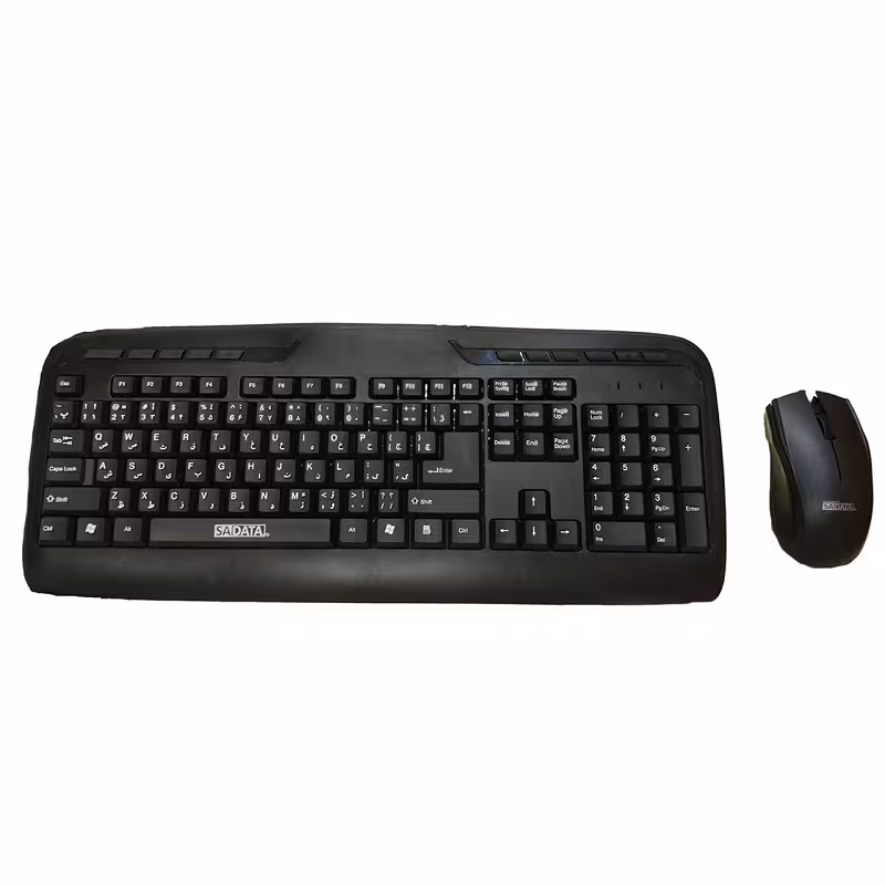کیبورد و ماوس بی سیم سادیتا مدل SKM-1554WL با حروف فارسی