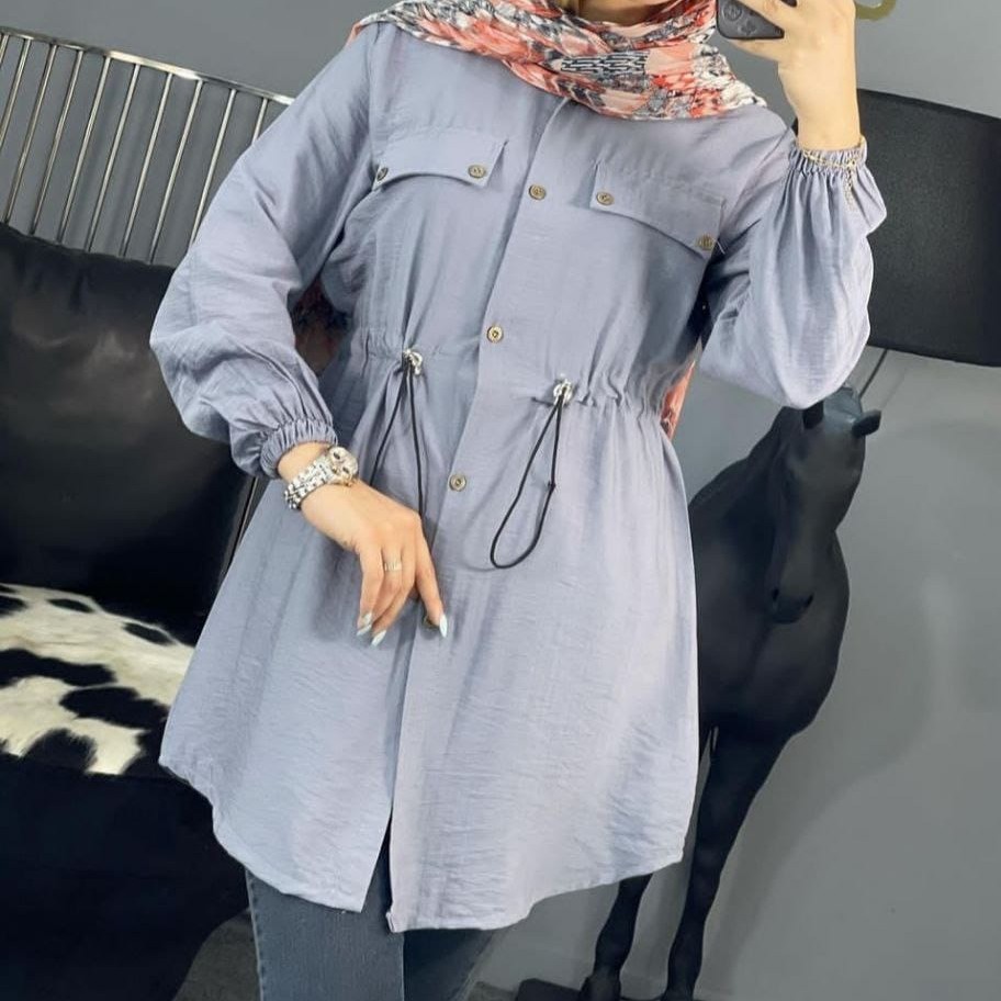 مانتویی جذاب کمر  گت دار