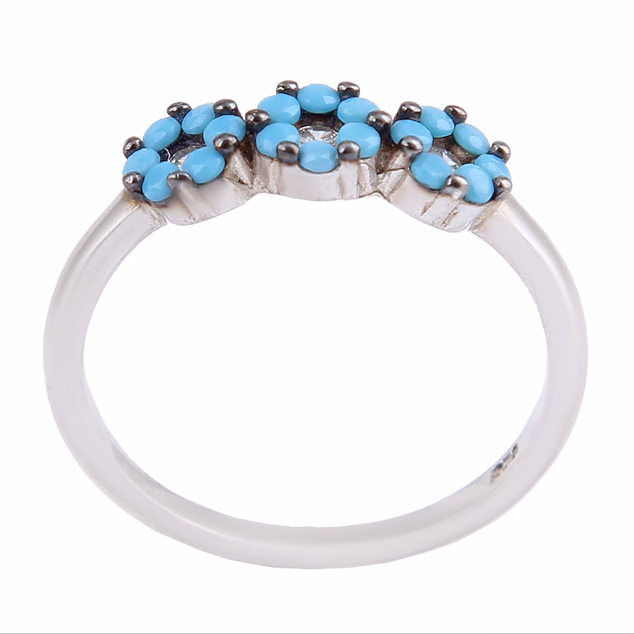 انگشتر نقره زنانه بازرگانی میلادی مدل طرح فانتزی پروانه فول نگین کوارتزکدAWR1323