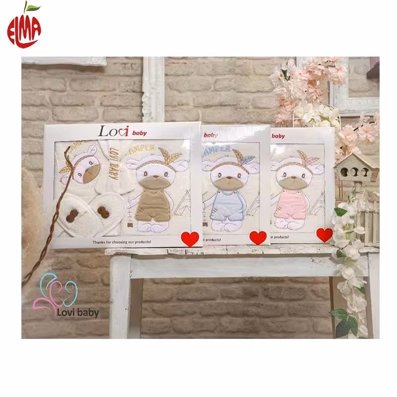 حوله نوزادی 5 تکه طرح سرخپوستی