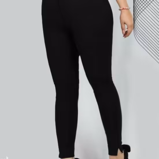 شلوار مشکی دم چاکدار