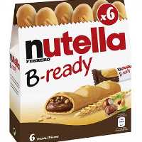 ویفر بیسکویت نوتلا فندقی 6 عددی Nutella B-ready