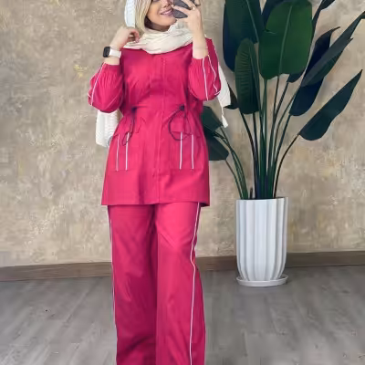 مانتو شلوار زنانه میکرو مدل پاییزه