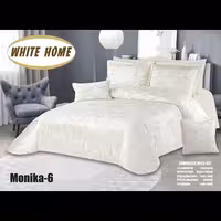 روتختی مخمل پنلی ترک درجه یک برند وایت هوم طرح مونیکا شیک و پرفروش کرم شیری