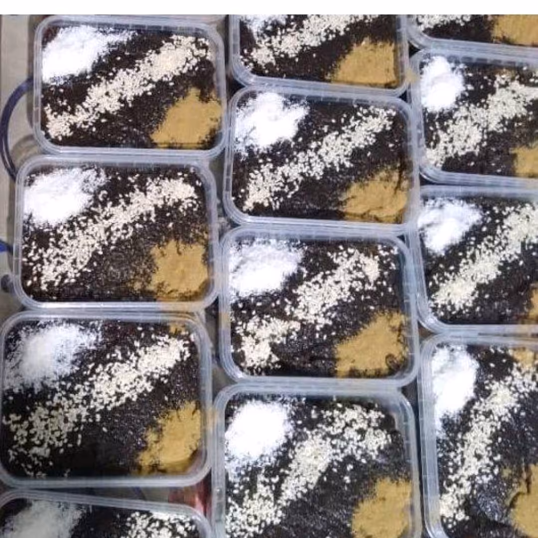 حلوای سیاه خوشمزه گرم با کره وعسل 