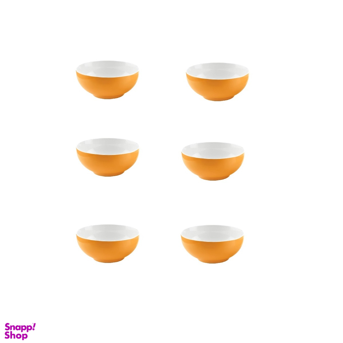 پياله چینی زرین مدل نارنج ایتالیااف سايز 10 بسته 6 عددی