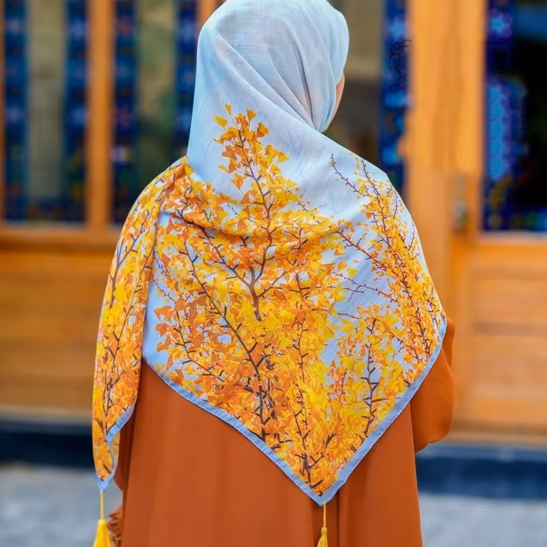 روسری پاییزه سوپر نخ (کد037)