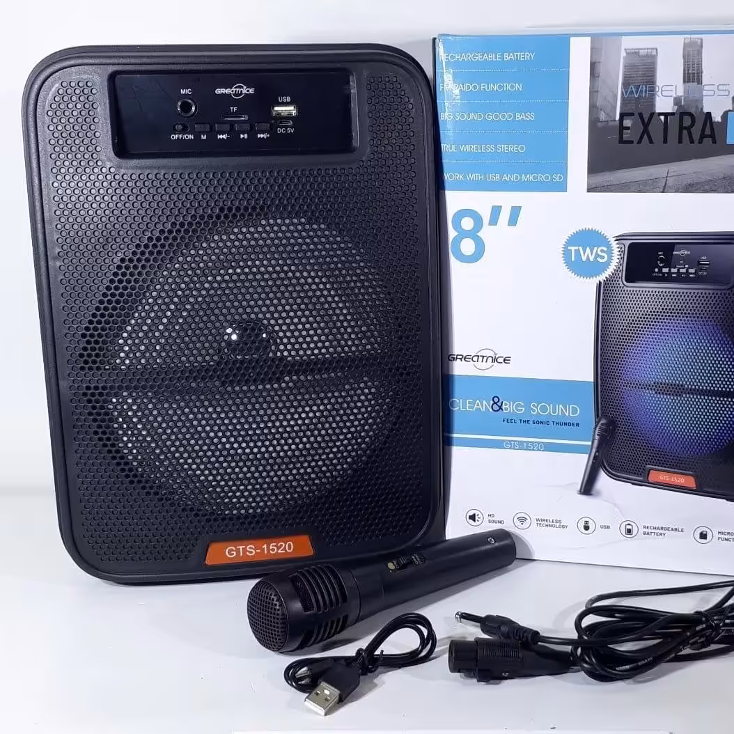   اسپیکر شارژری بلوتوثی قابل حمل مدل(8اینچ) KTS-1520