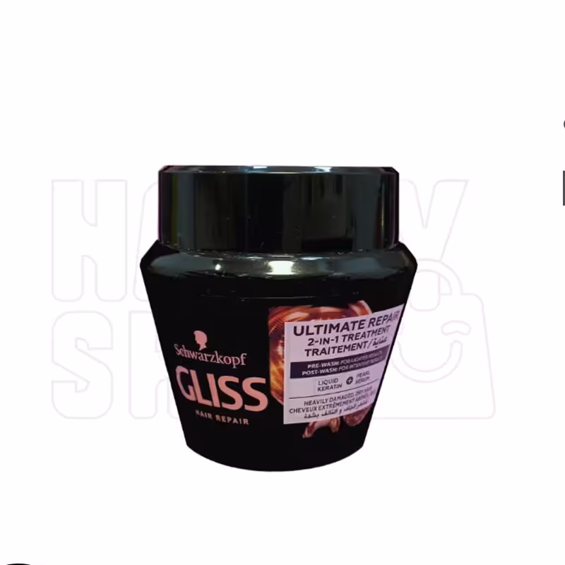 ماسک مو گلیس مشکی ترمیم کننده اورجینال
GLISS ULTIMATE REPAIR
