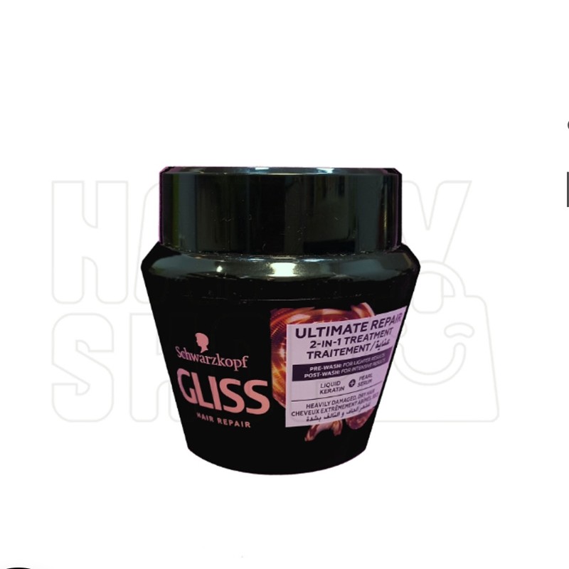 ماسک مو گلیس مشکی ترمیم کننده اورجینال
GLISS ULTIMATE REPAIR