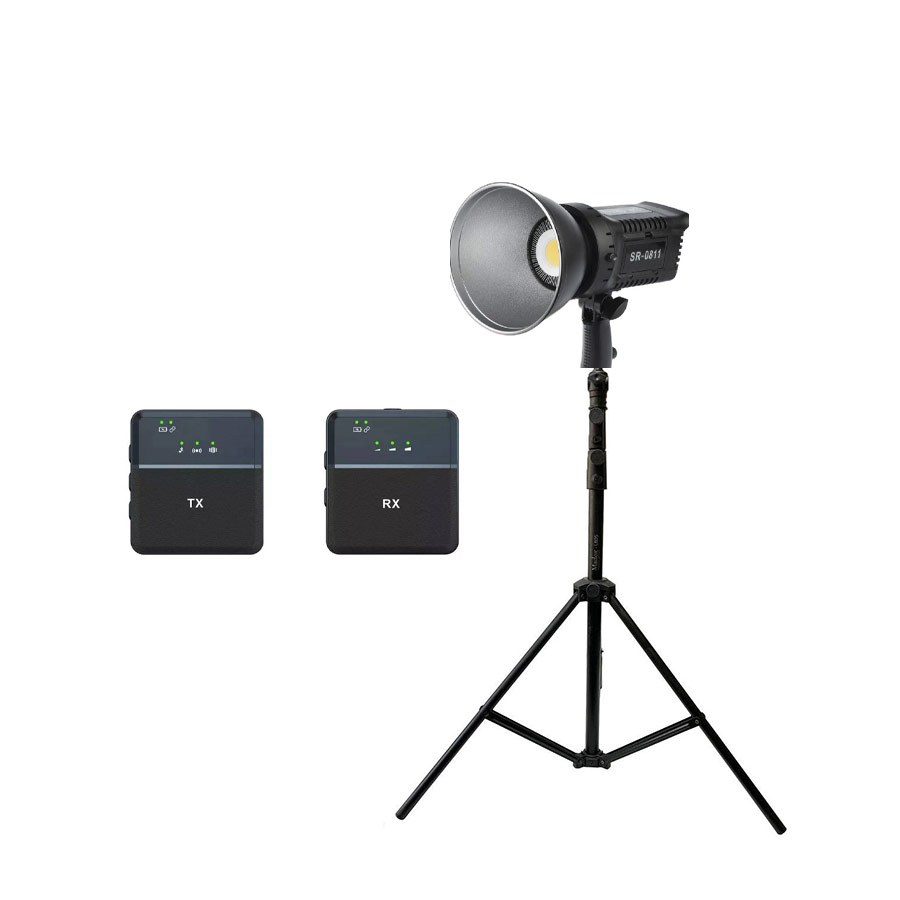 کیت تولید محتوا ویدئو لایت Sierra SR-0811 ، پایه نور 805 و میکروفون SX9