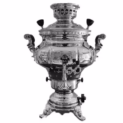 سماور گازی ماهان مدل ستاره پایه زغالی 6 لیتری