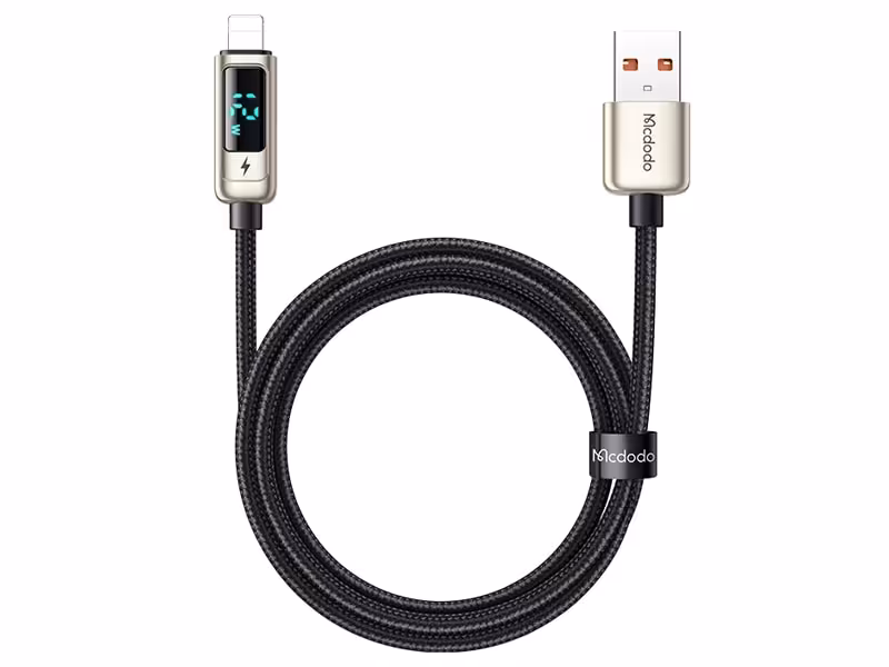 کابل شارژ هوشمند لایتنینگ مک دودو Mcdodo Ca-9941 Digital Display Pro Lightning Cable 1.2M