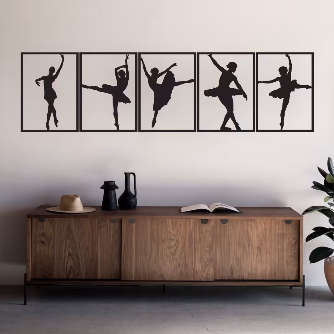 استیکر و پوستر رقص باله کد230 پنج تکه ای قیمت 250 هزار تومان