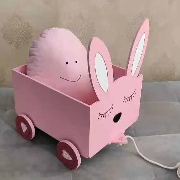 باکس اسباب بازی چرخ دار متحرک خرگوش