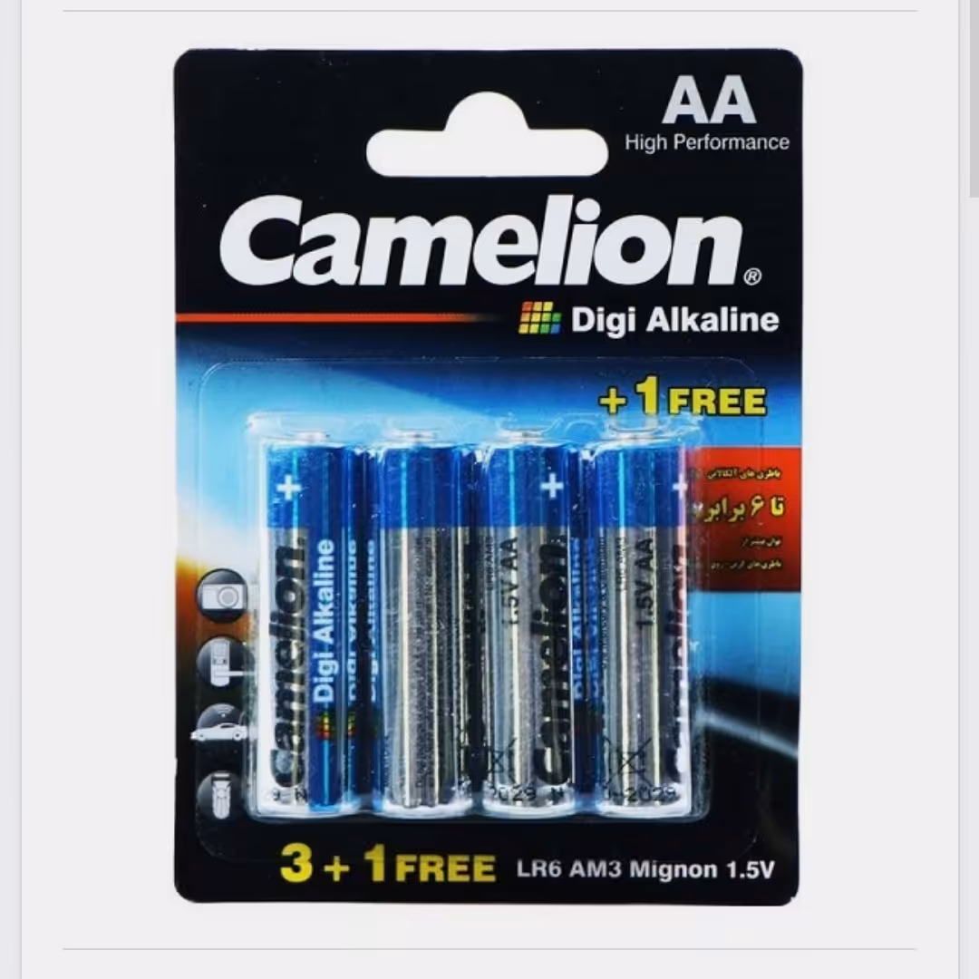 باتری قلمی CAMELION مدل DIGI alkaline بسته 4 عددی

