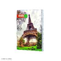 دفتر فنری 50برگ طلقی سه خط صنوبرقیمت نقدیsenobar 50sheets english notebook