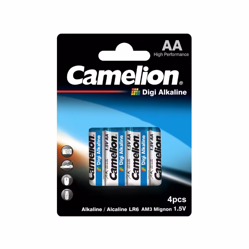 باتری قلمی کملیون آلکالاین مدل AM3 بسته 4 عددی