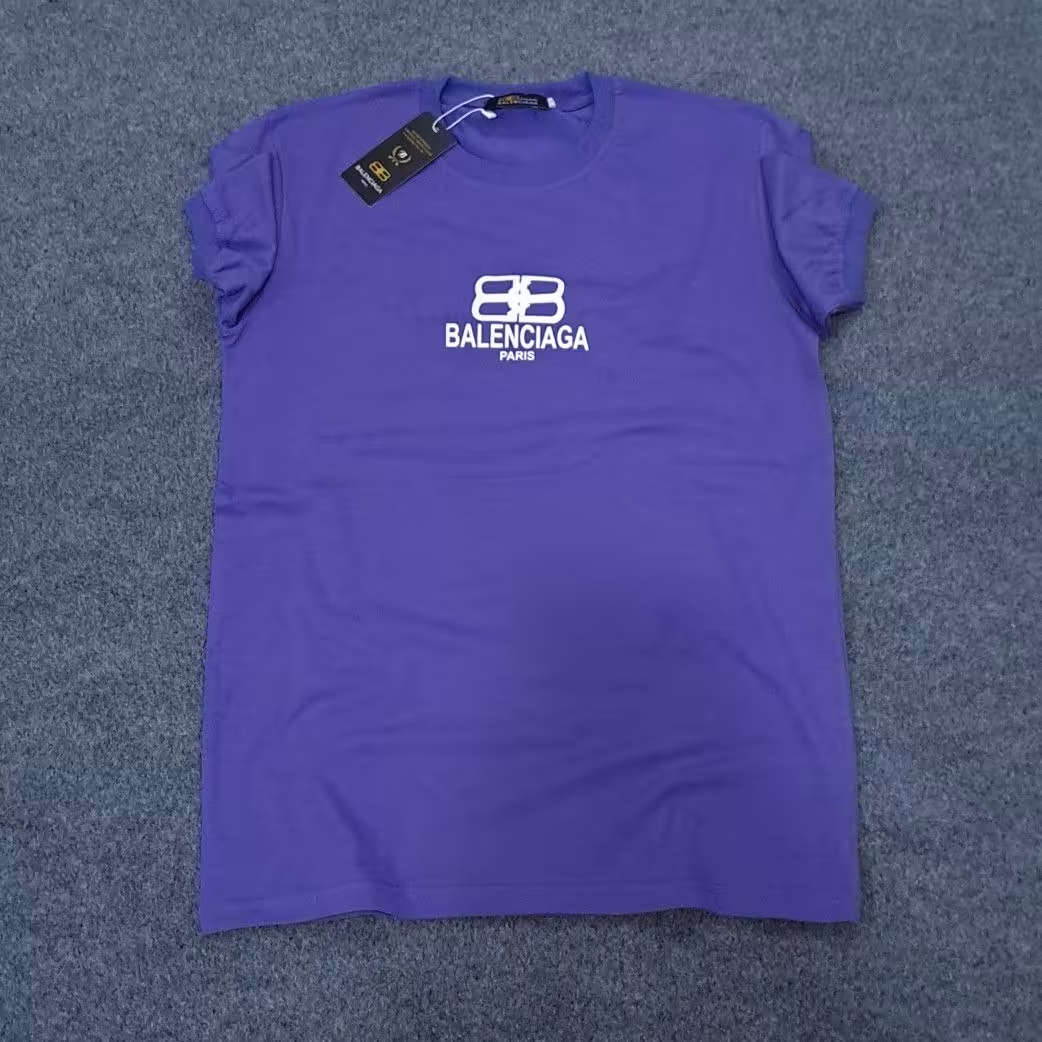 تیشرت یقه گرد BALENCIAGA آستین و یقه کش (قبل از خرید موجودی بگیرید لطفا)
