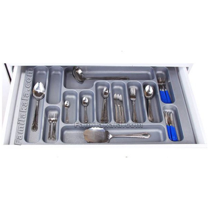 جای قاشق و چنگال pvc یونیت 80 - فقط رنگ طوسی و موجود در پنج سایز 