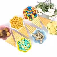 بستنی خوری سرامیکی طرح بستنی قیفی