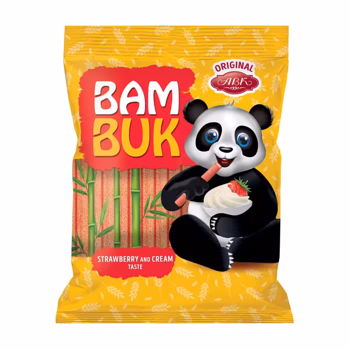 بامبوک توت فرنگی حجم 200 گرم اوکراینی