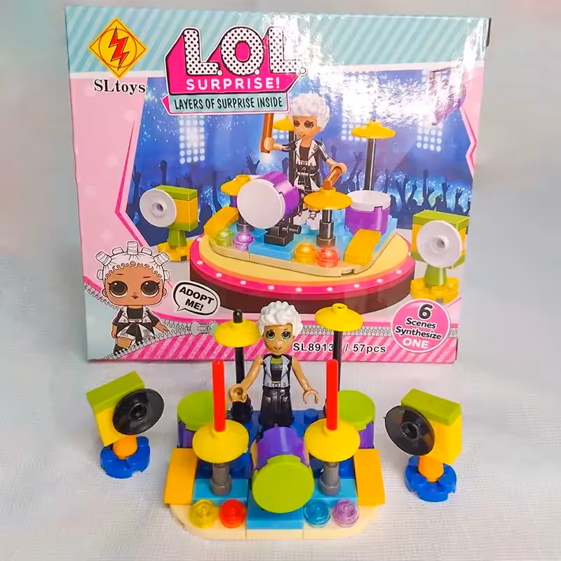 اسباب بازی ساختنی لگو مدل lol surprise لول سوپرایز 57 تکه کد P/SL89135/C