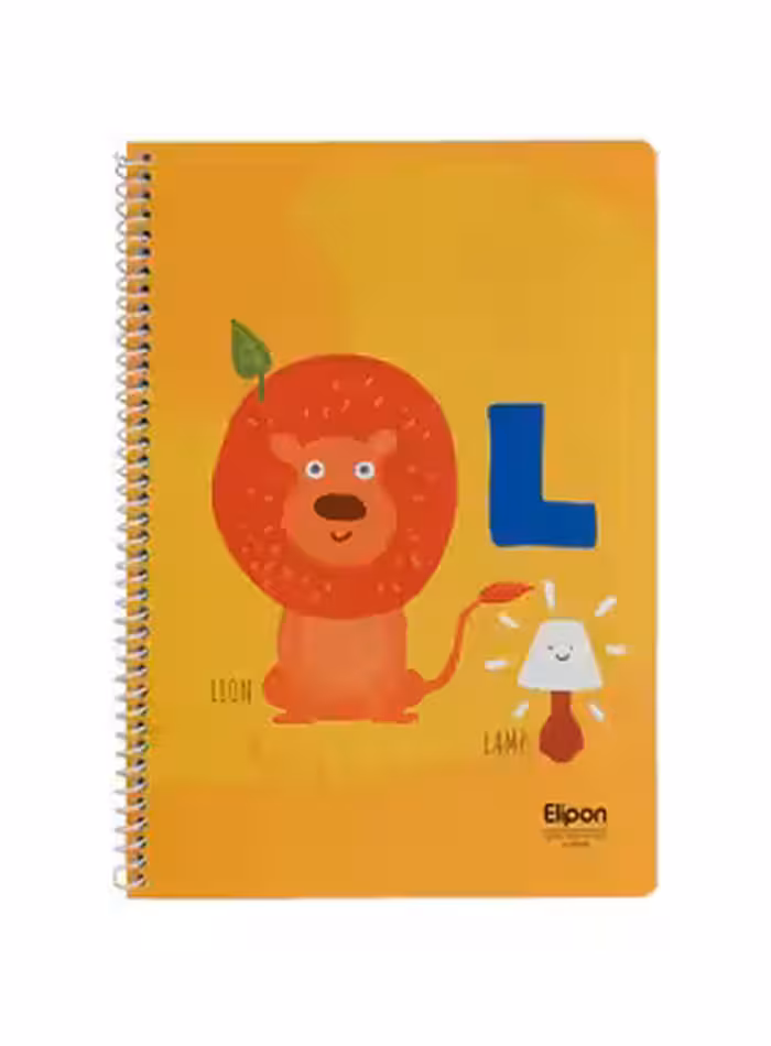 دفتر زبان 40 برگ 2 خط الیپون طرح حیوانات - چی بخونم