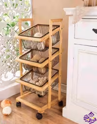 جاپیازی اوانا 3ط چوبی چرخدار