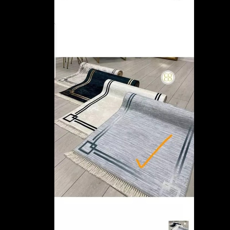 فرشینه سفارشی سایز 100 در 150رویه مخمل درجه یک پشت چرم استپ دار