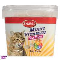 مکمل غذایی گربه سانال مدل Multi Vitamin Salmon Cup وزن 100 گرم