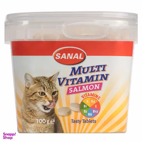 مکمل غذایی گربه سانال مدل Multi Vitamin Salmon Cup وزن 100 گرم