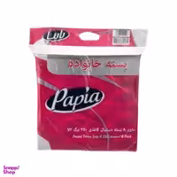 دستمال کاغذی پاپیا (Papia) مدل خانواده 250 برگ بسته 8 عددی