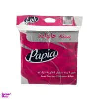 دستمال کاغذی پاپیا (Papia) مدل خانواده 250 برگ بسته 8 عددی