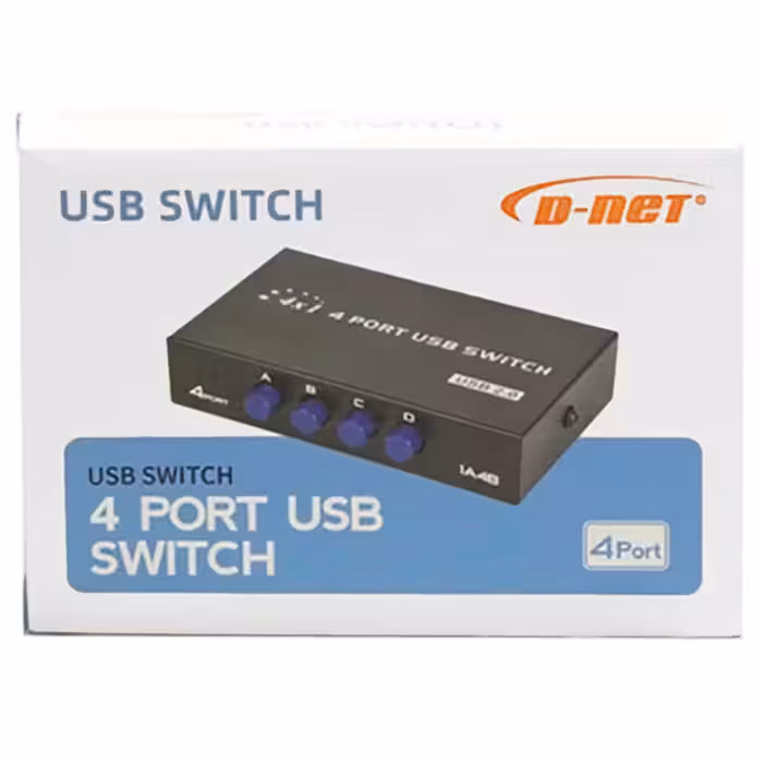سوییچ 4 به 1 پرینتر دستی دی نت D-NET 1A4B