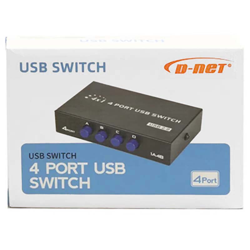 سوییچ 4 به 1 پرینتر دستی دی نت D-NET 1A4B